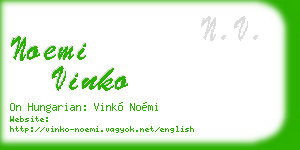 noemi vinko business card